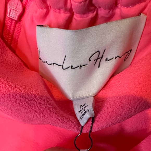 Charles Henry Strapless Hot Pink Dress - Picture 4 of 7